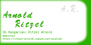 arnold ritzel business card